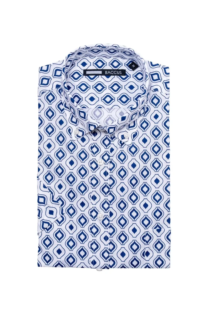 Camisa manga curta - Azul - Image 2