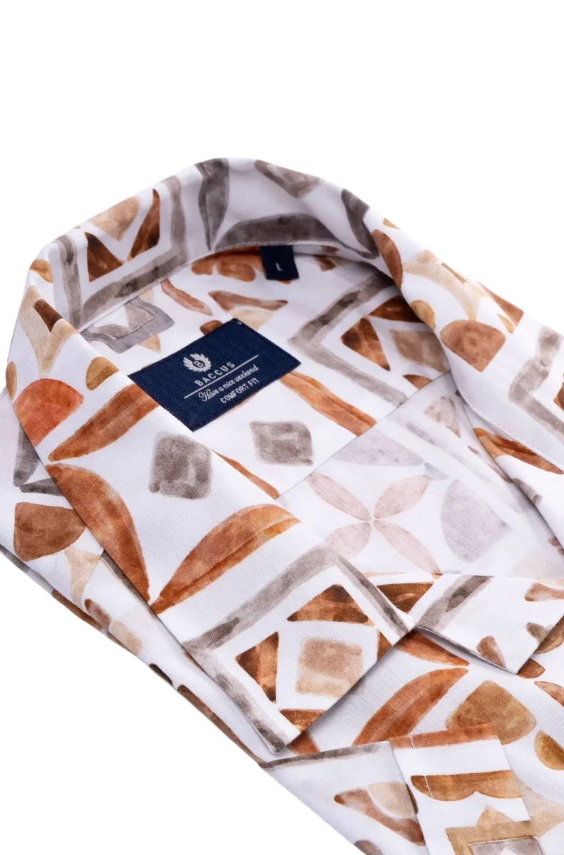 Camisa havaiana Baccus - Bege - Image 4