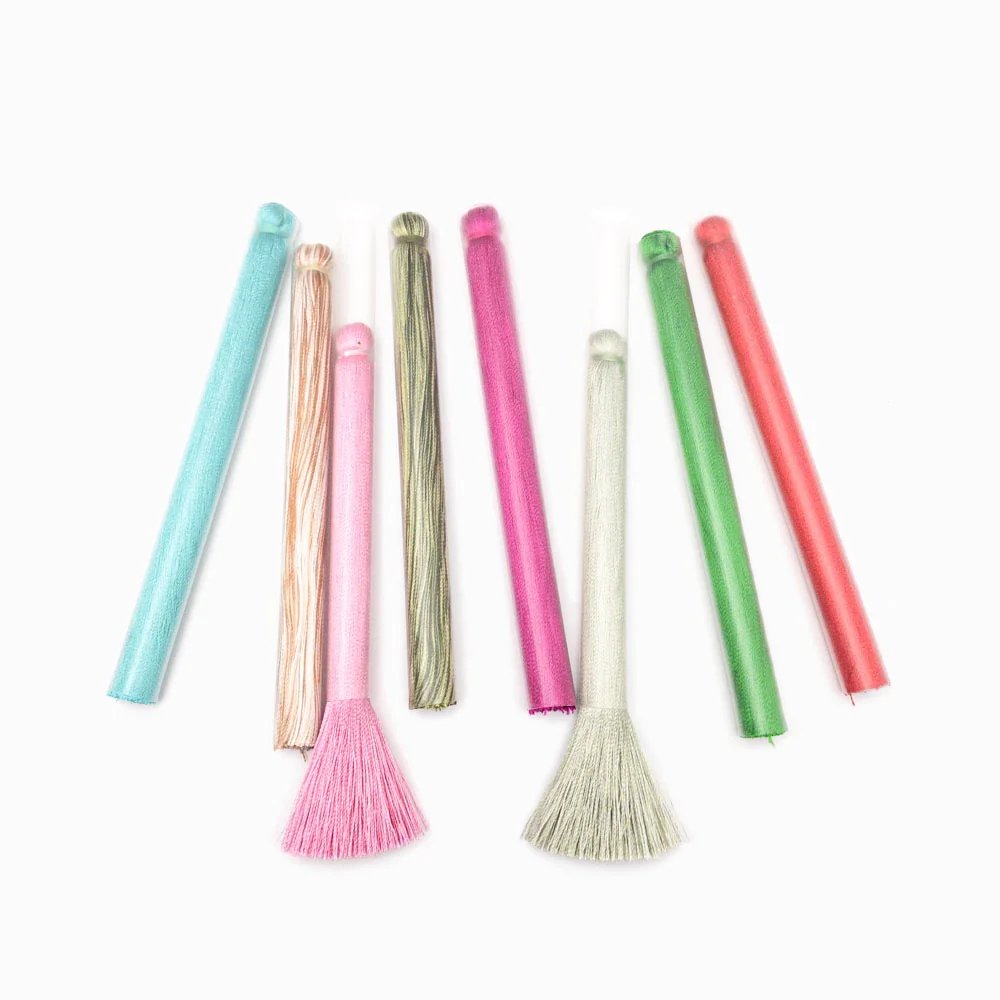 Pack 2 Franja/Borla de Seda 12cm